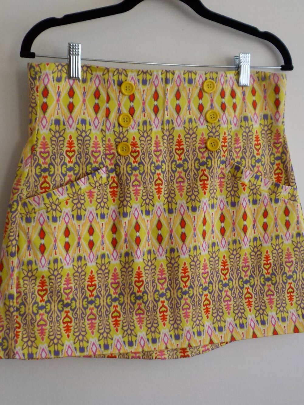 Flying Tomato Skirt - Girls Large - Green/Red/Purple Pockets Zip (2470)